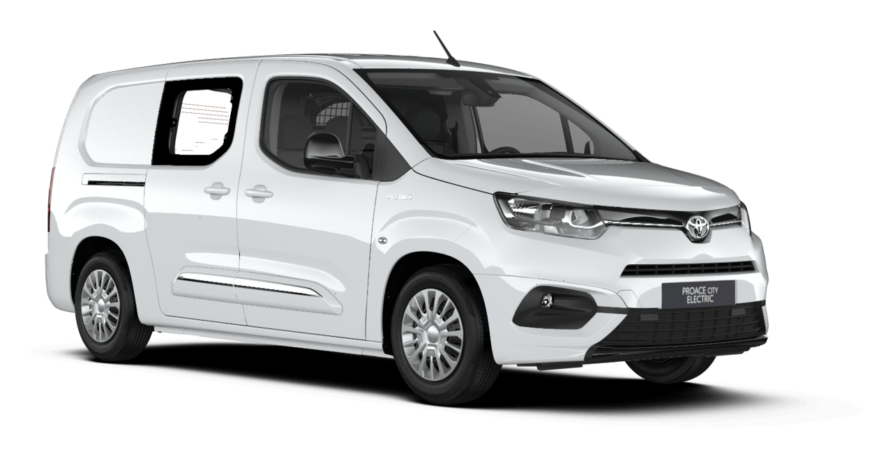Proace City EV Comfort sidehengslet bakdører Lang (L2) 2 skyvedører
